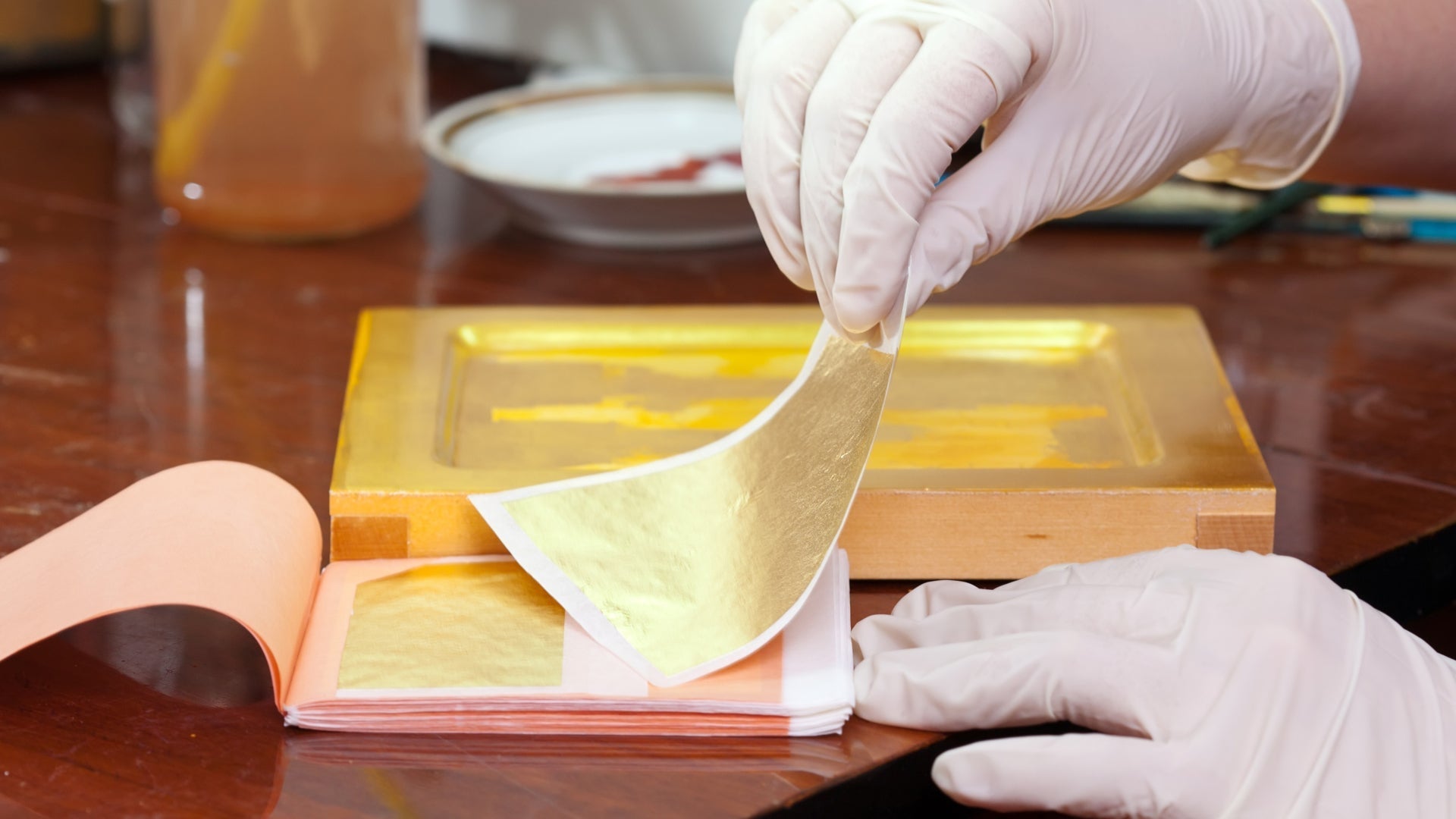 Water Gilding with Bole: Applying and Burnishing Gold Leaf