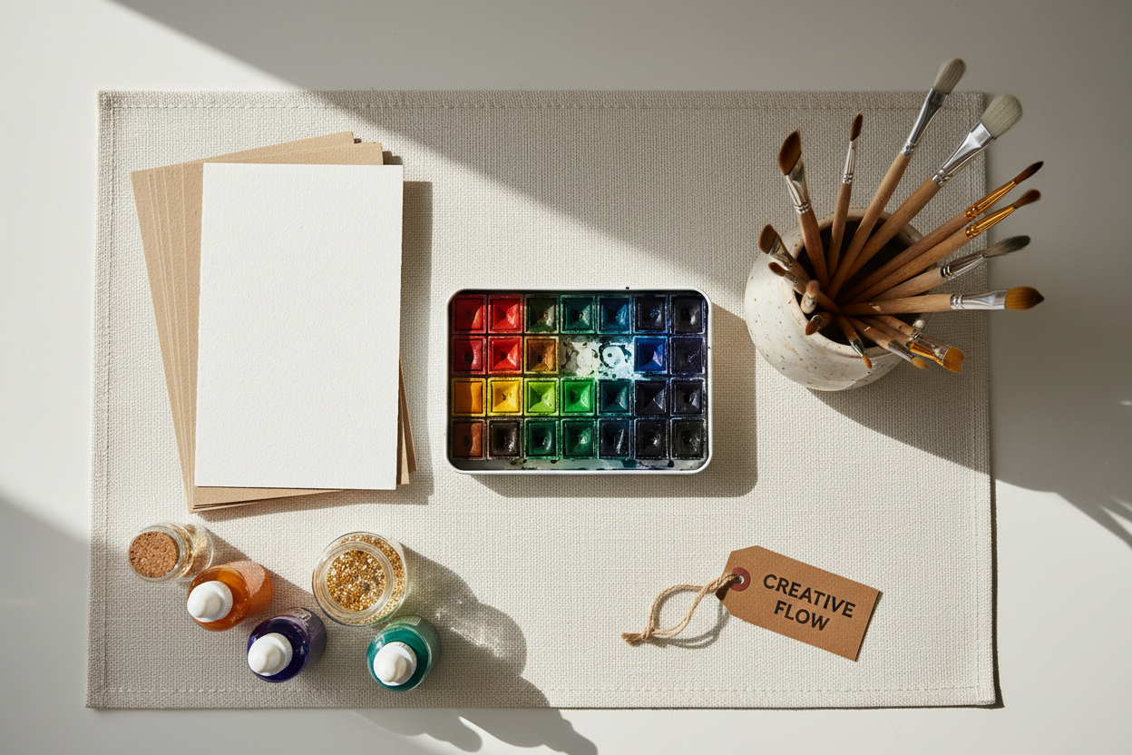 Art Supplies Organizer: A Practical Setup for Paint, Brushes, Paper, and Small Desks