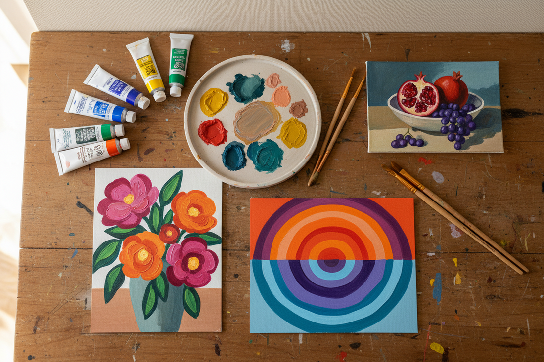 Beginner Gouache Painting Ideas: 8 Projects That Teach Opacity, Edges, and Timing