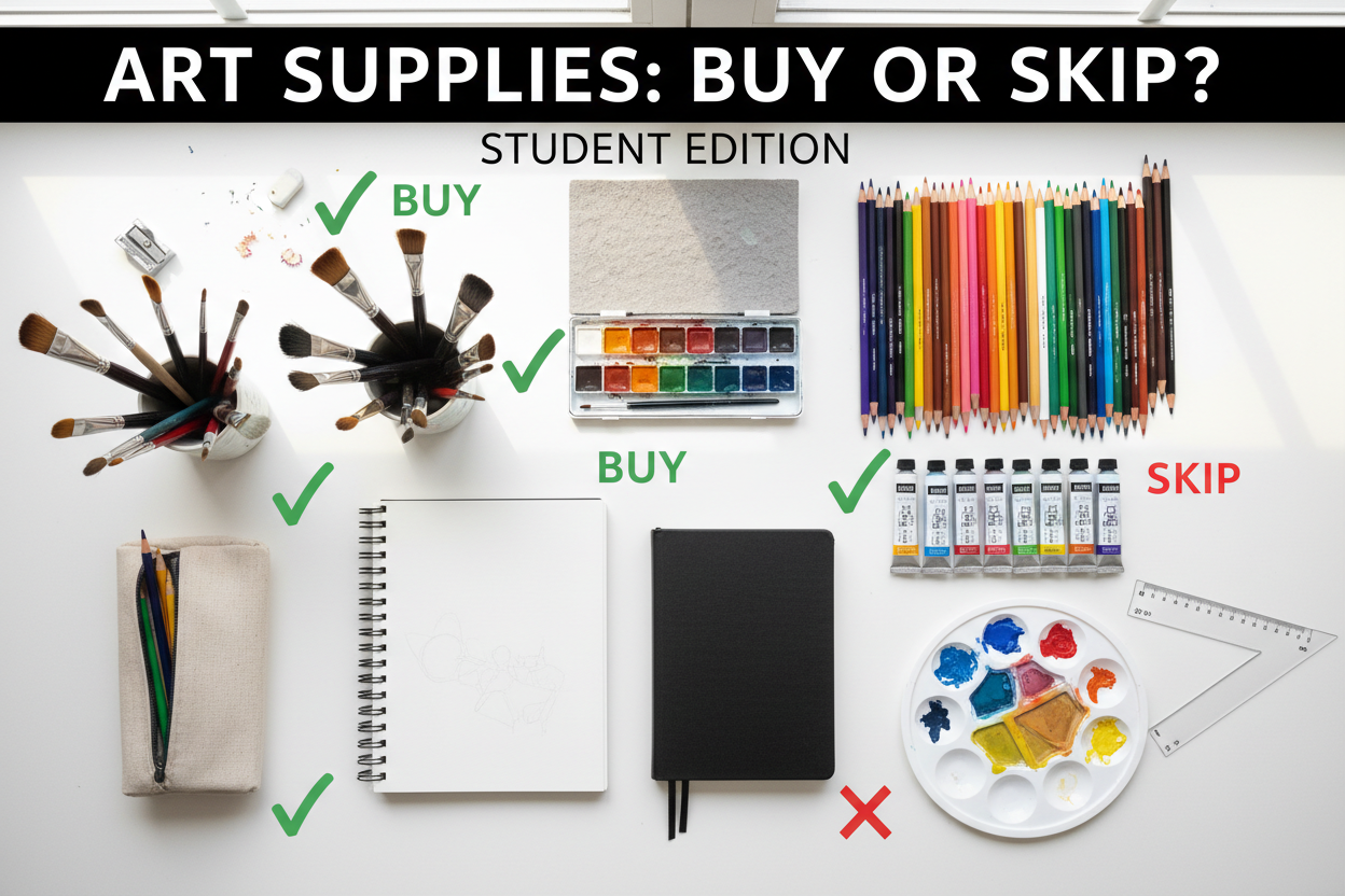 Best Art Supplies for Art Students: What to Buy, Skip, and Replace