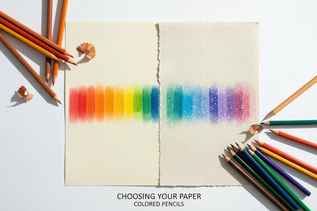 Best Paper for Colored Pencils: Smooth vs Textured Surfaces