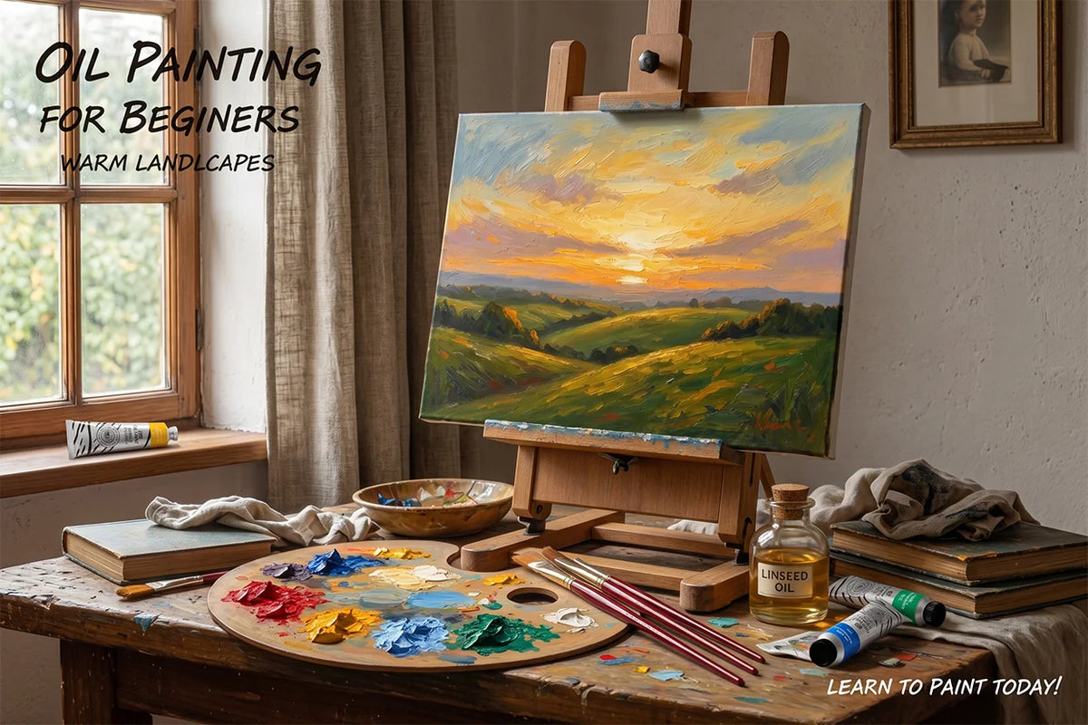 Oil Painting for Beginners: A Real Setup, First Painting, and Mistakes to Skip