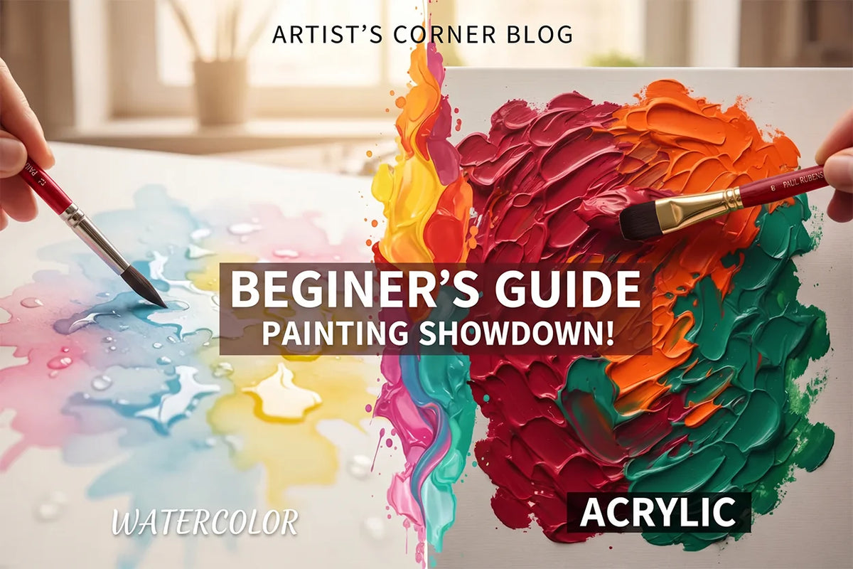 Watercolor vs Acrylic: Which Medium Should a Beginner Choose?