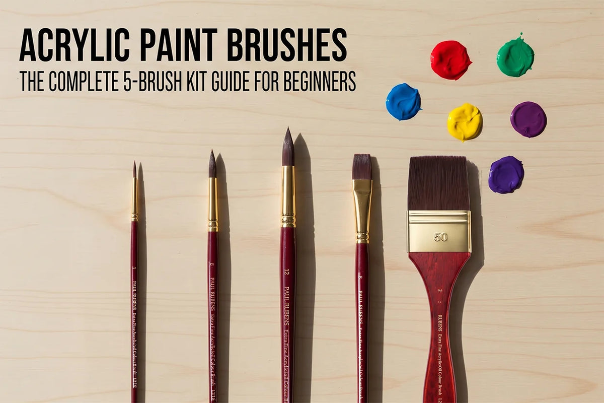 Acrylic Paint Brushes: The Complete 5-Brush Kit Guide for Beginners