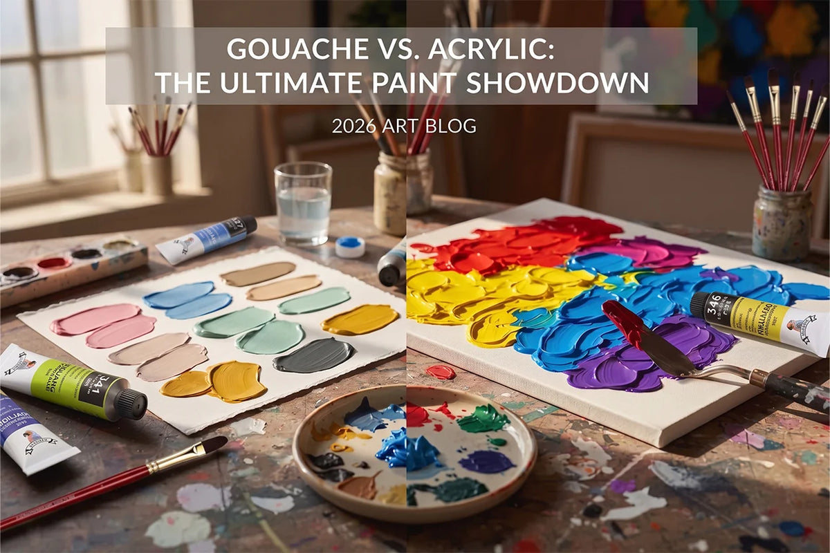 Gouache vs Acrylic: The Honest Studio Comparison (2026)