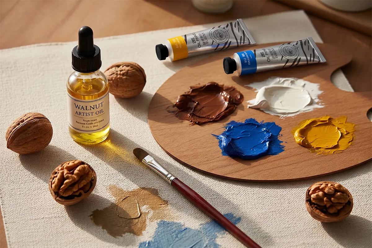 Walnut Oil for Oil Painting: When It Helps and When Beginners Should Skip It