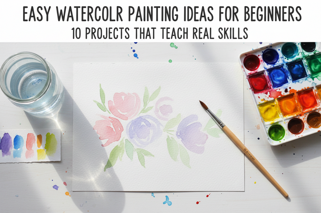 Easy Watercolor Painting Ideas for Beginners: 10 Projects That Teach Real Skills