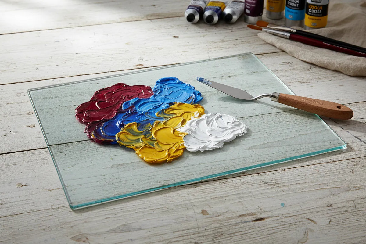 Glass Palette for Oil Painting: Why It Helps Mixing and Cleanup