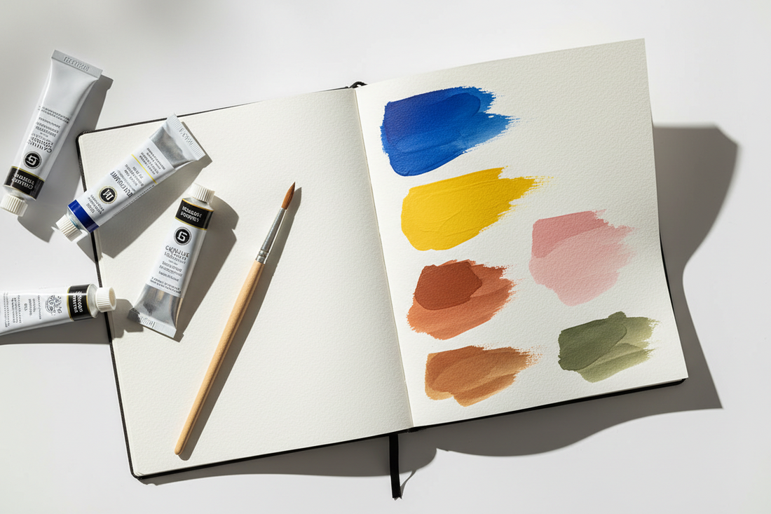 Gouache Sketchbook Guide: Paper, Opacity, and Page Curl