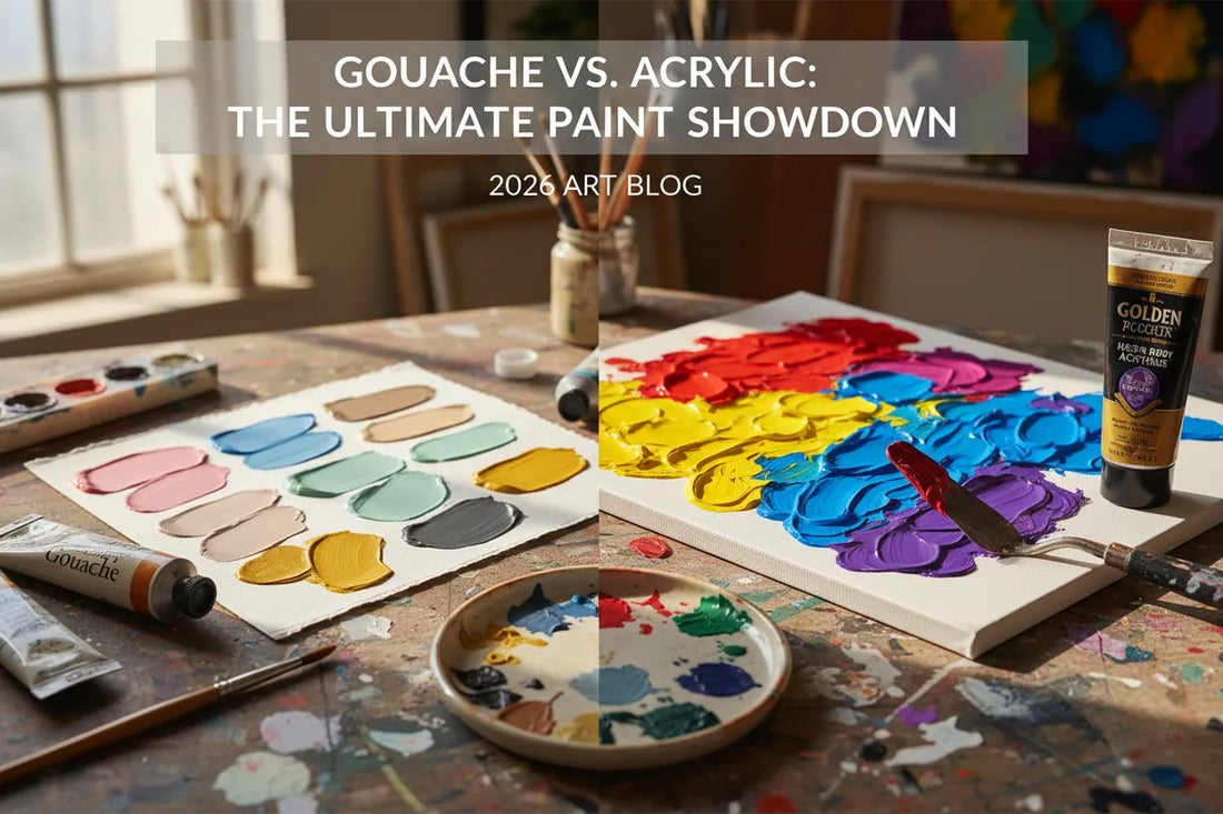Gouache vs Acrylic: The Honest Studio Comparison (2026)