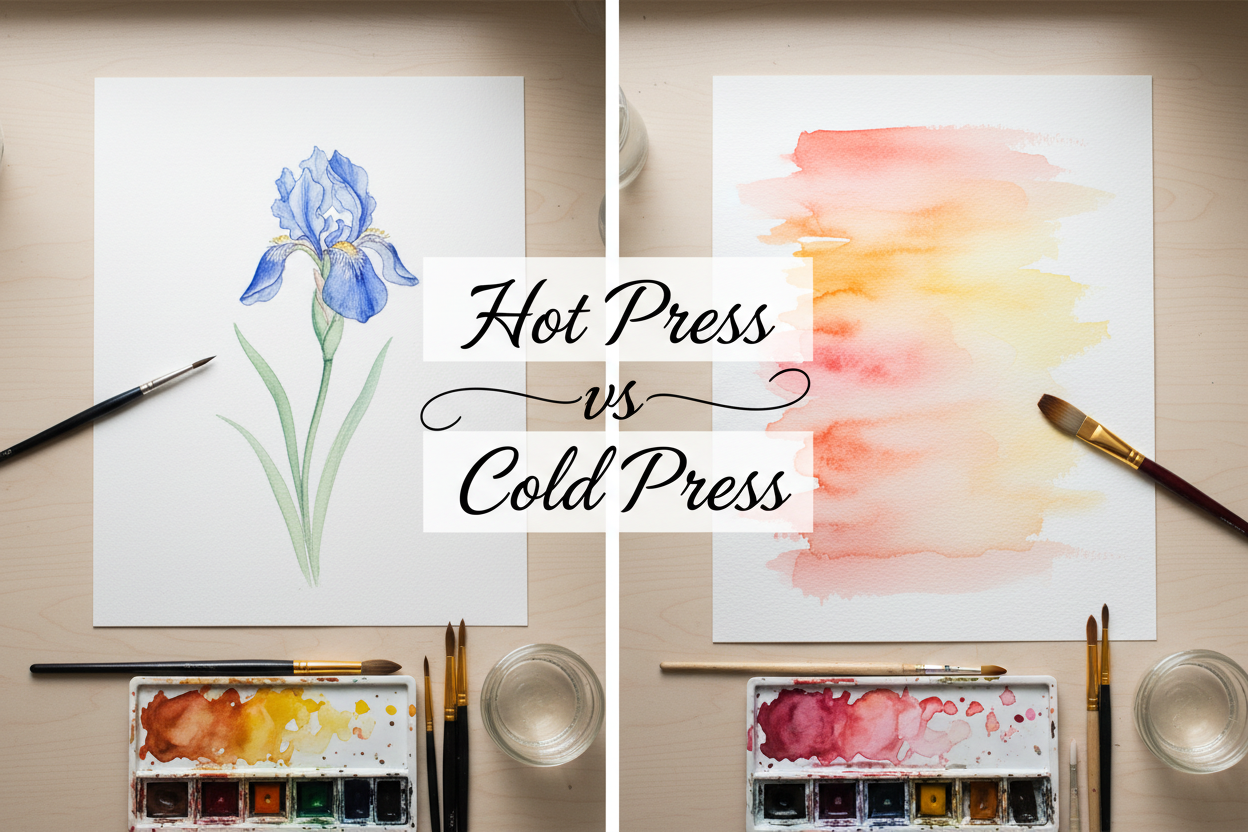 Hot Press vs Cold Press Watercolor Paper: Full Comparison