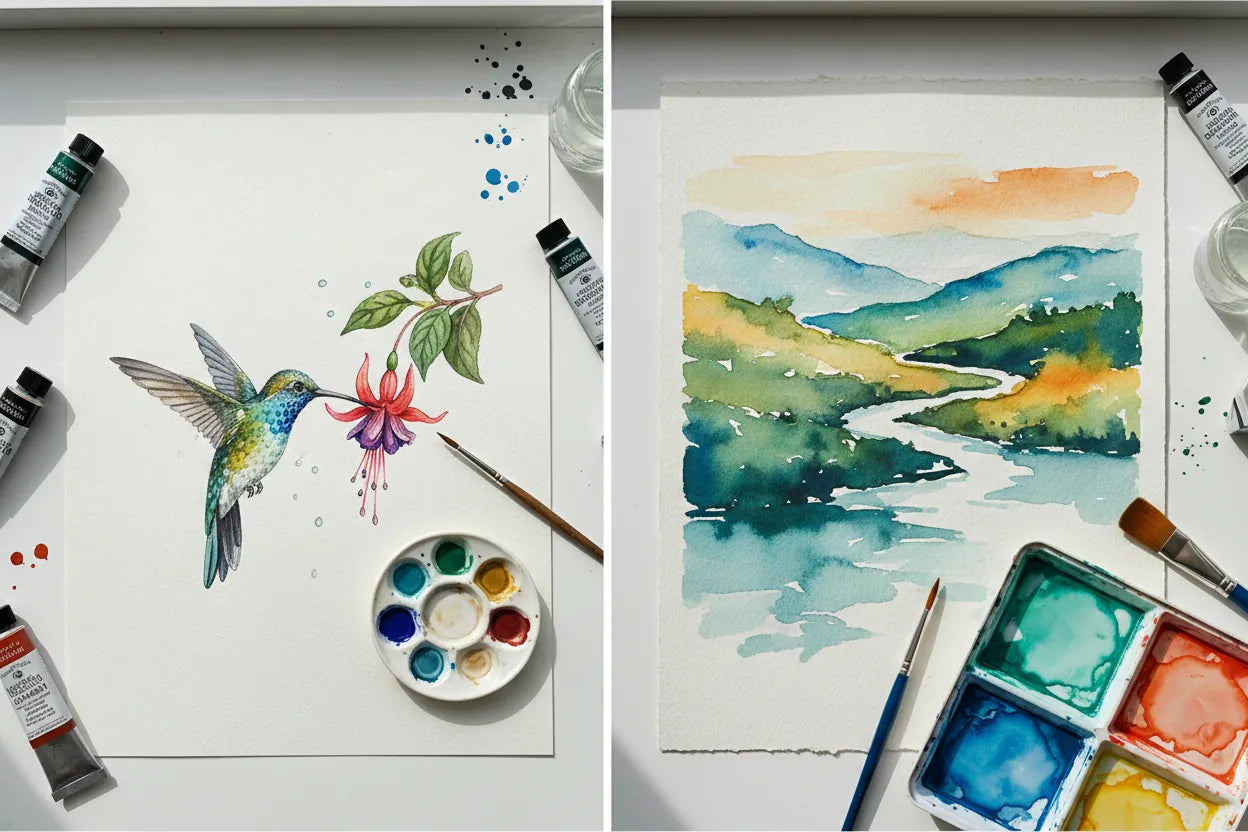 Hot Press vs Cold Press Watercolor Paper: Which Surface Do You Actually Need?