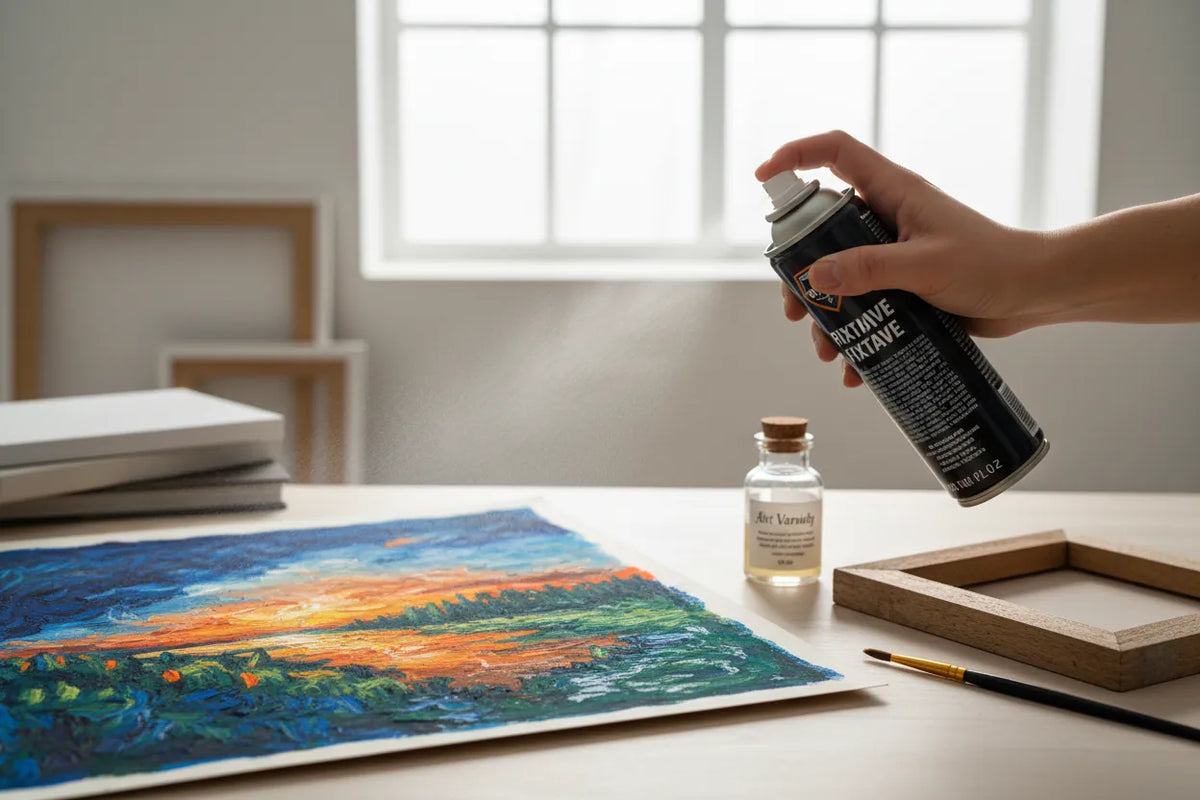 How to Seal Oil Pastels: Fixative, Glassine, and Framing