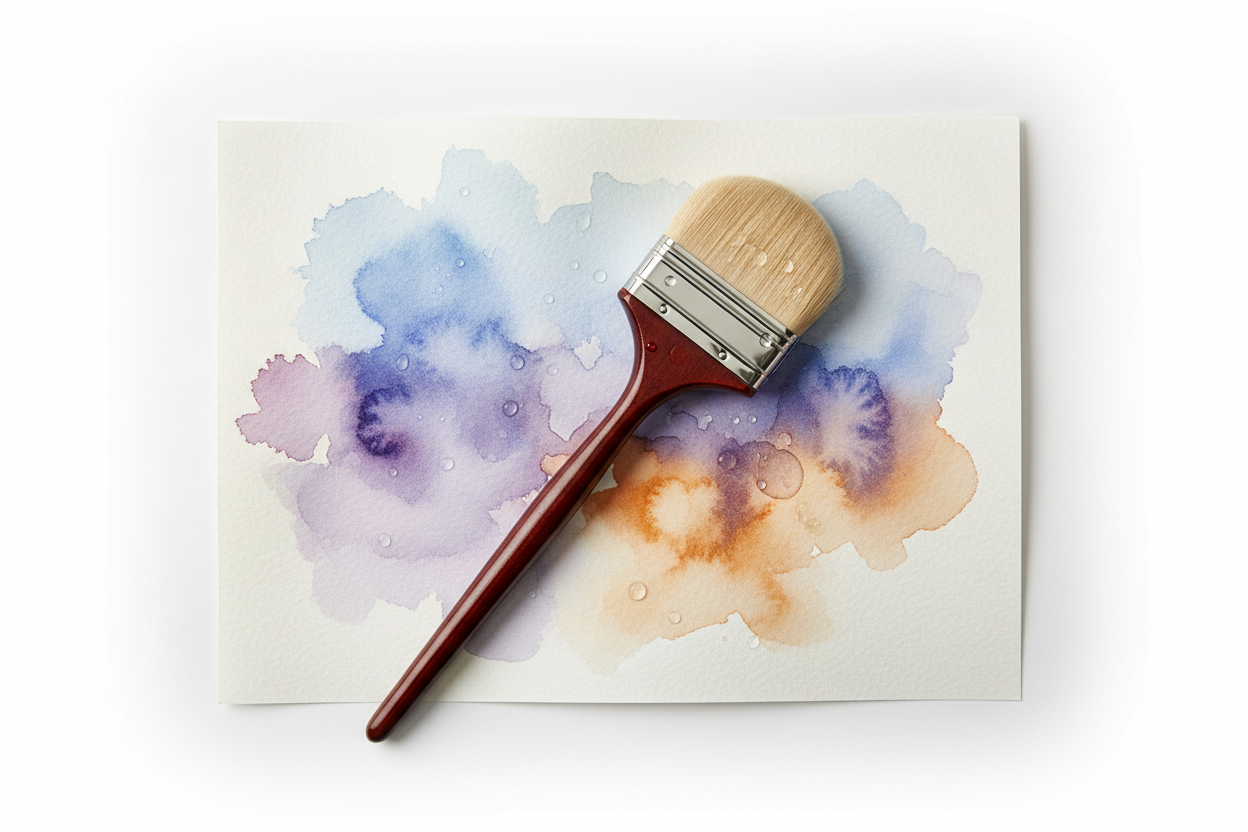 Mop Brush Watercolor: Big Washes, Soft Edges, and When Not to Buy One