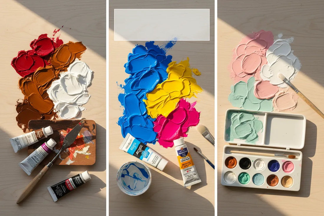Oil Paint Vs Acrylic Vs Gouache