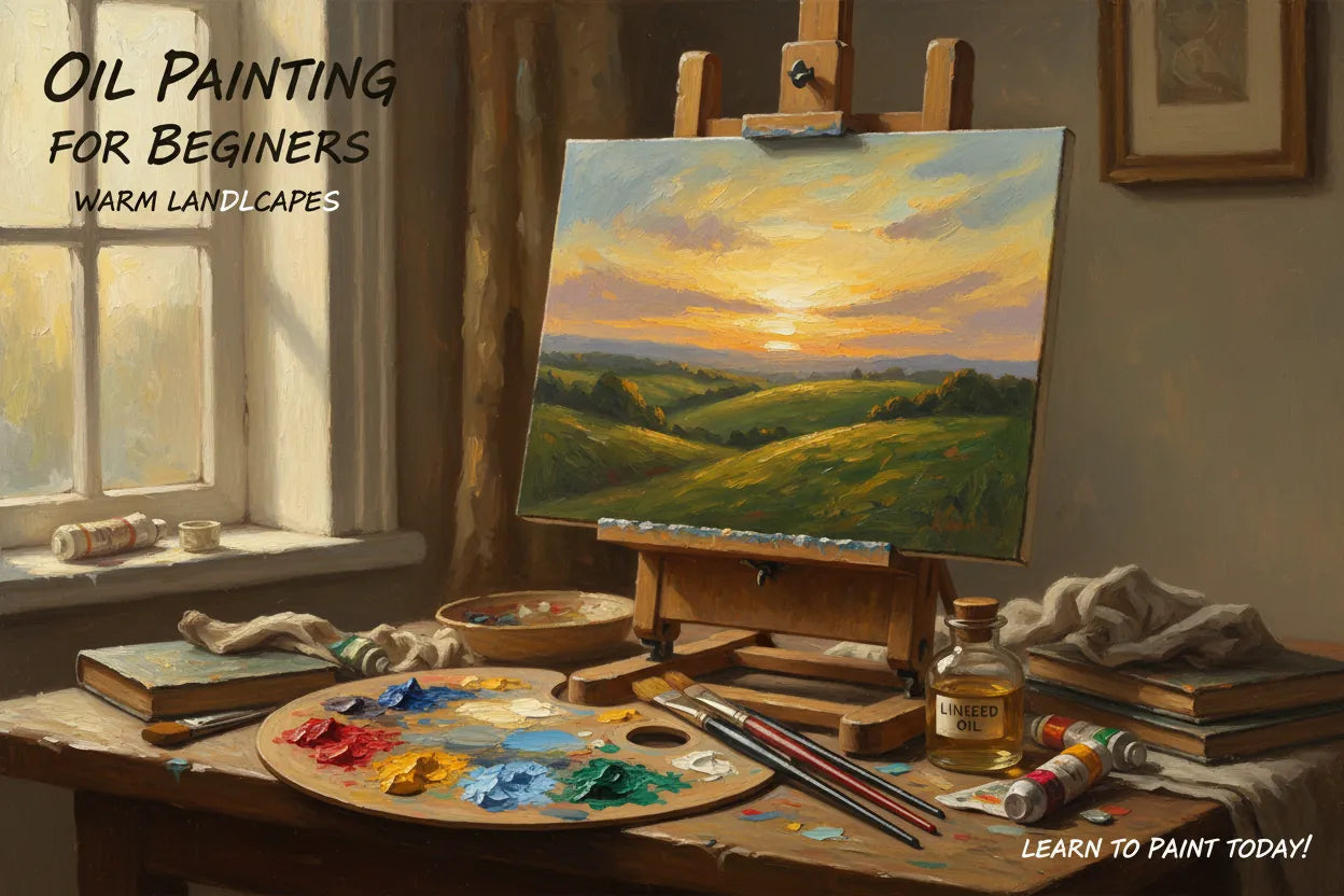 Oil Painting for Beginners: A Real Setup, First Painting, and Mistakes to Skip
