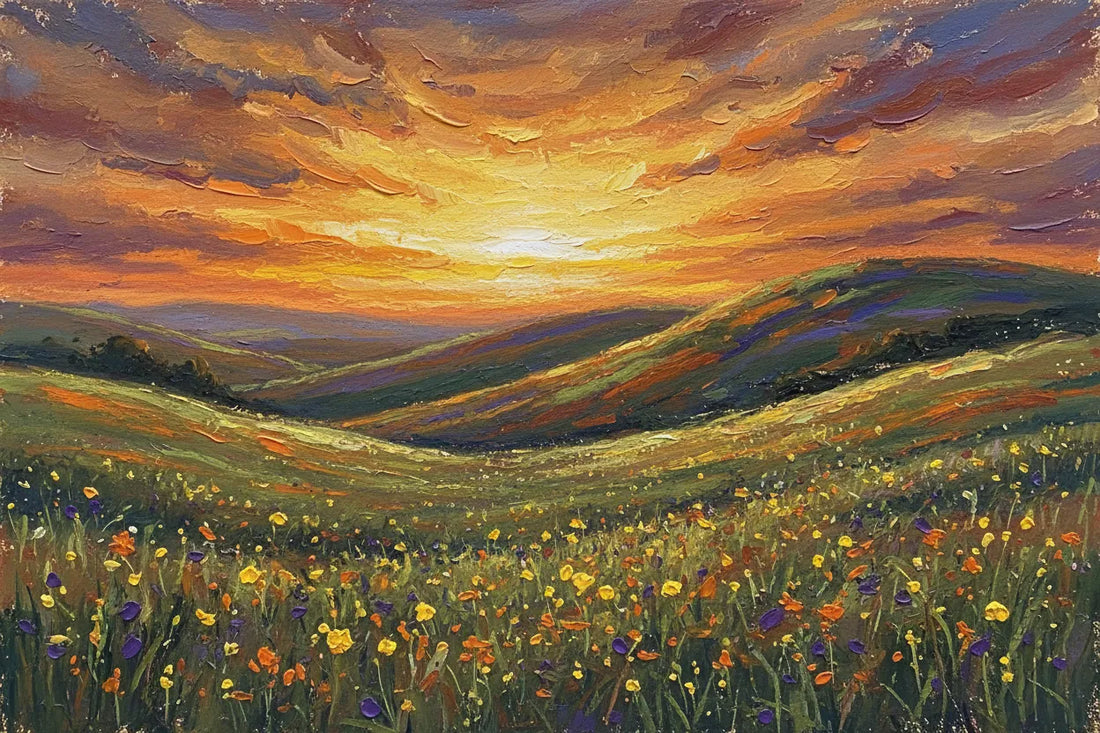 Oil Pastel Landscapes