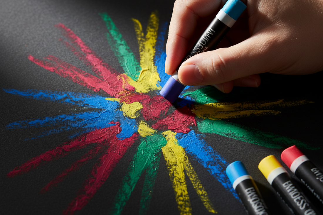 Oil Pastel on Black Paper: Make Color Show Up Without Fighting the Surface