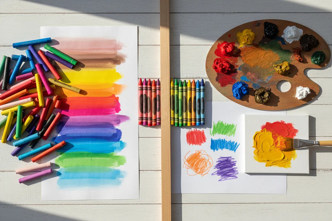 Oil Pastel vs Crayon: 7 Differences + Oil Paint Comparison