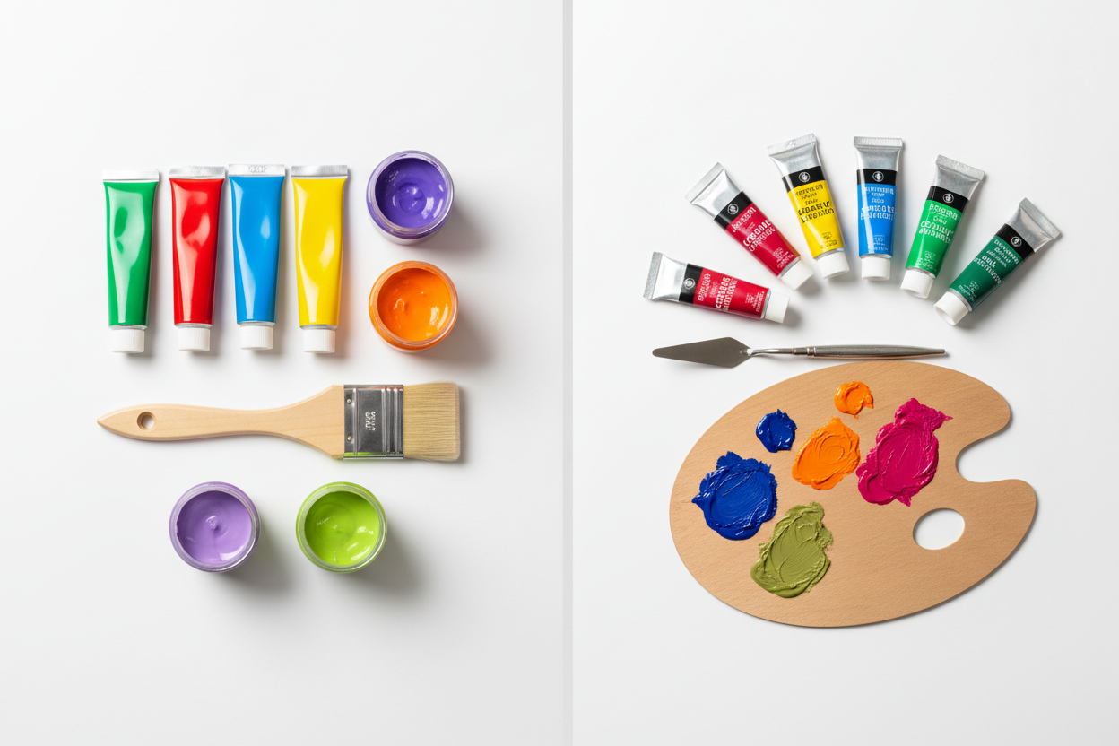 Tempera Paint vs Acrylic: Which One Should Students and Artists Buy?