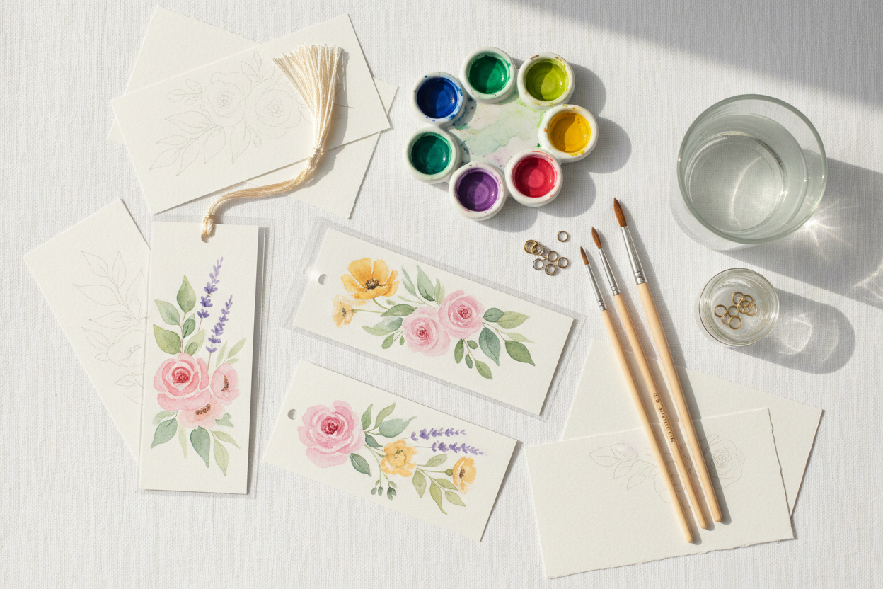 Watercolor Bookmarks: Paper, Paint, and Protection Choices