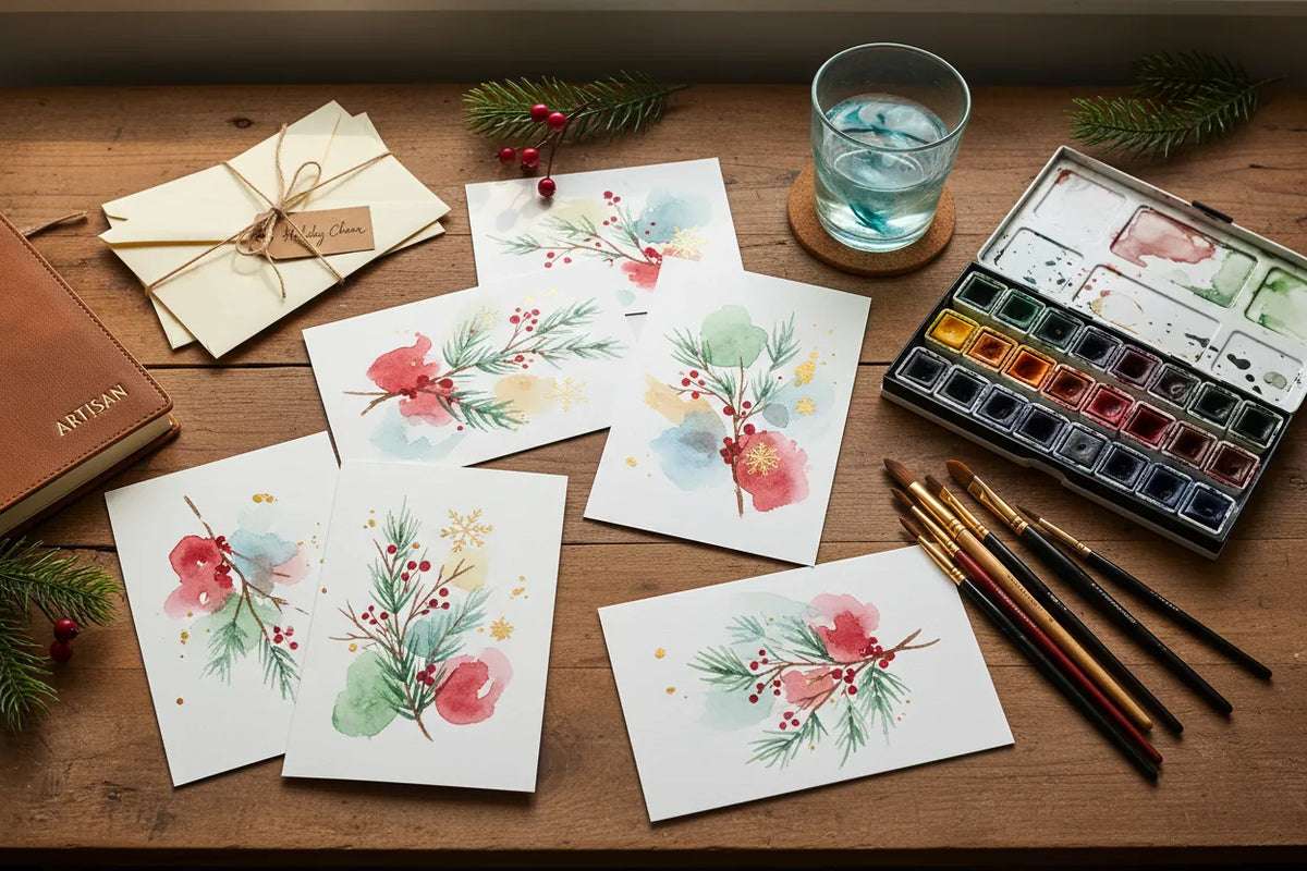 Watercolor Christmas Cards