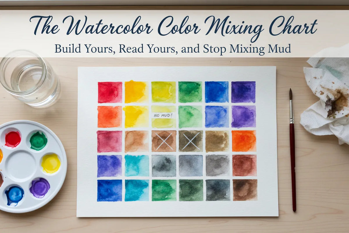 Watercolor Color Mixing Chart