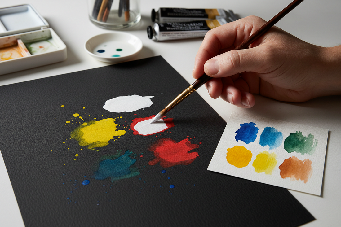 Watercolor on Black Paper: Honest Limits and Better Alternatives