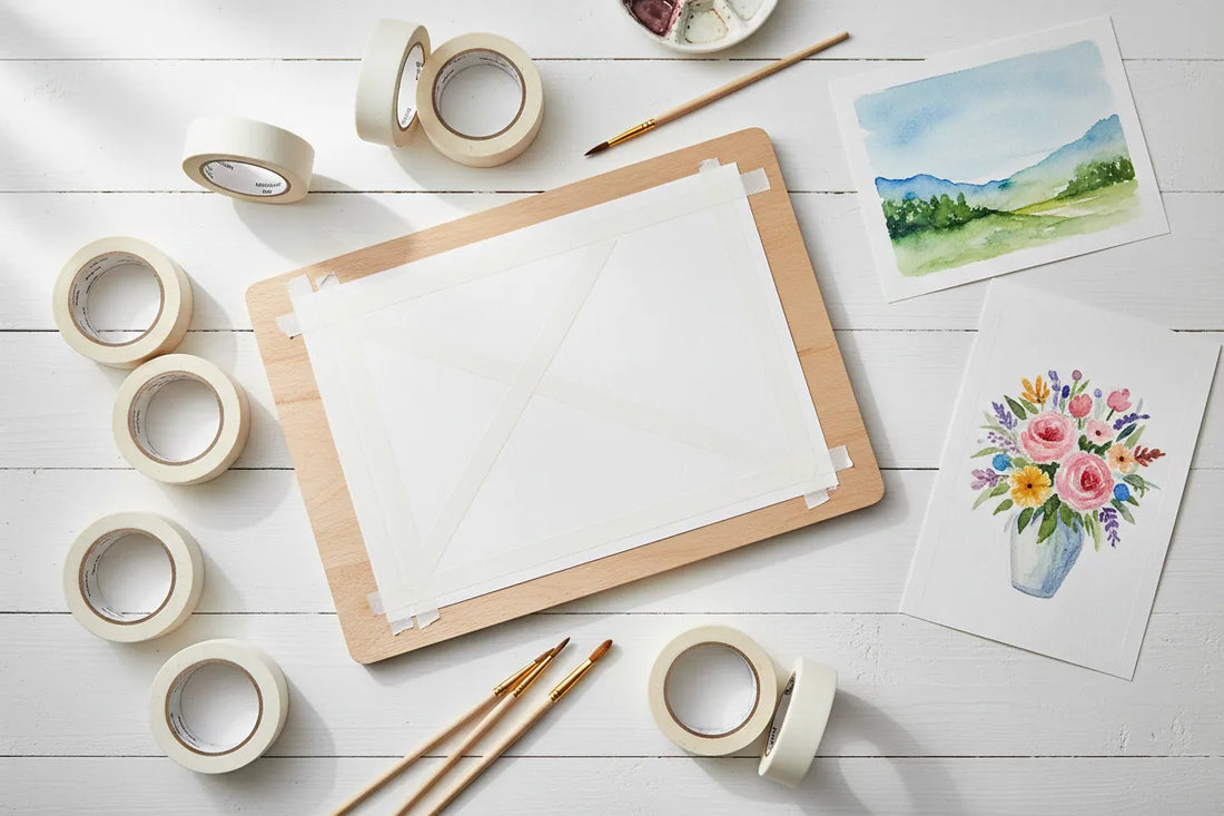 Watercolor Paper Tape: Artist Tape, Masking Tape, and Safer Edges