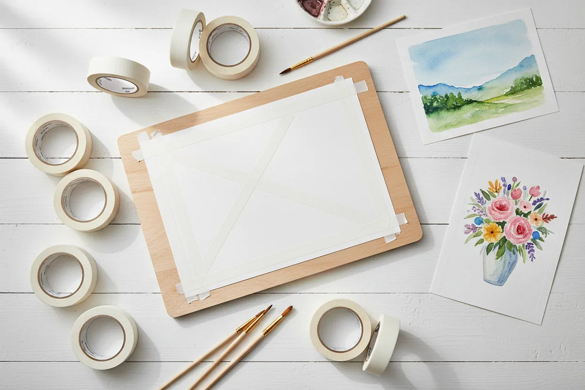 Watercolor Paper Tape: Artist Tape, Masking Tape, and Safer Edges
