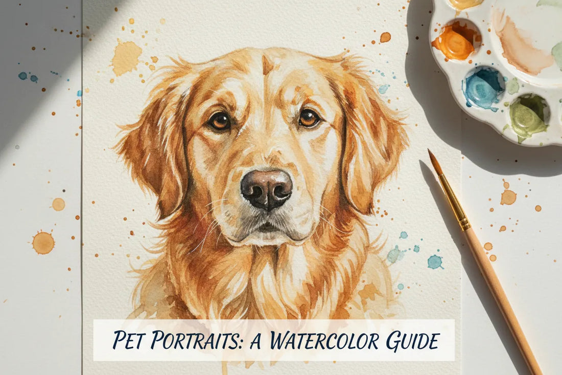 Watercolor Pet Portraits