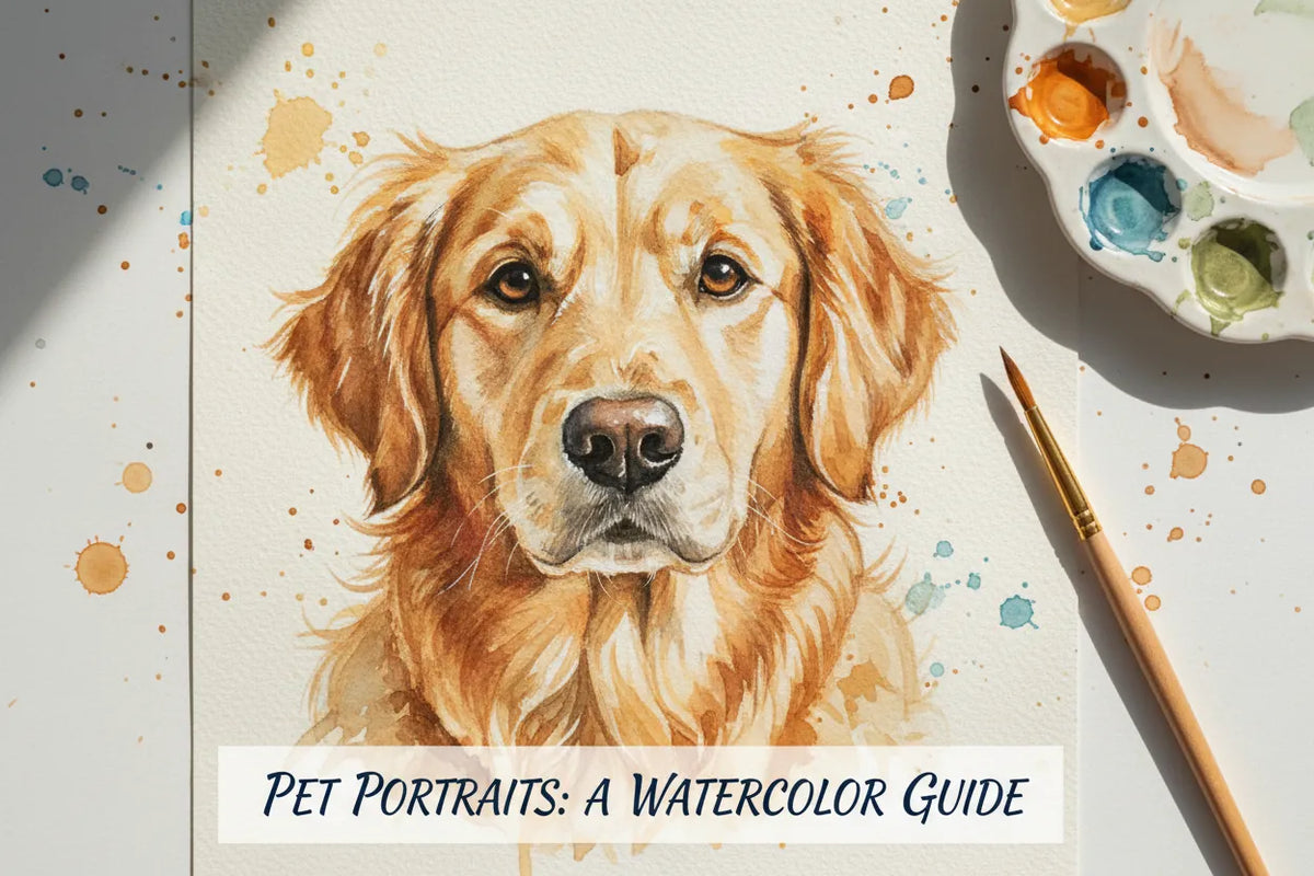 Watercolor Pet Portraits