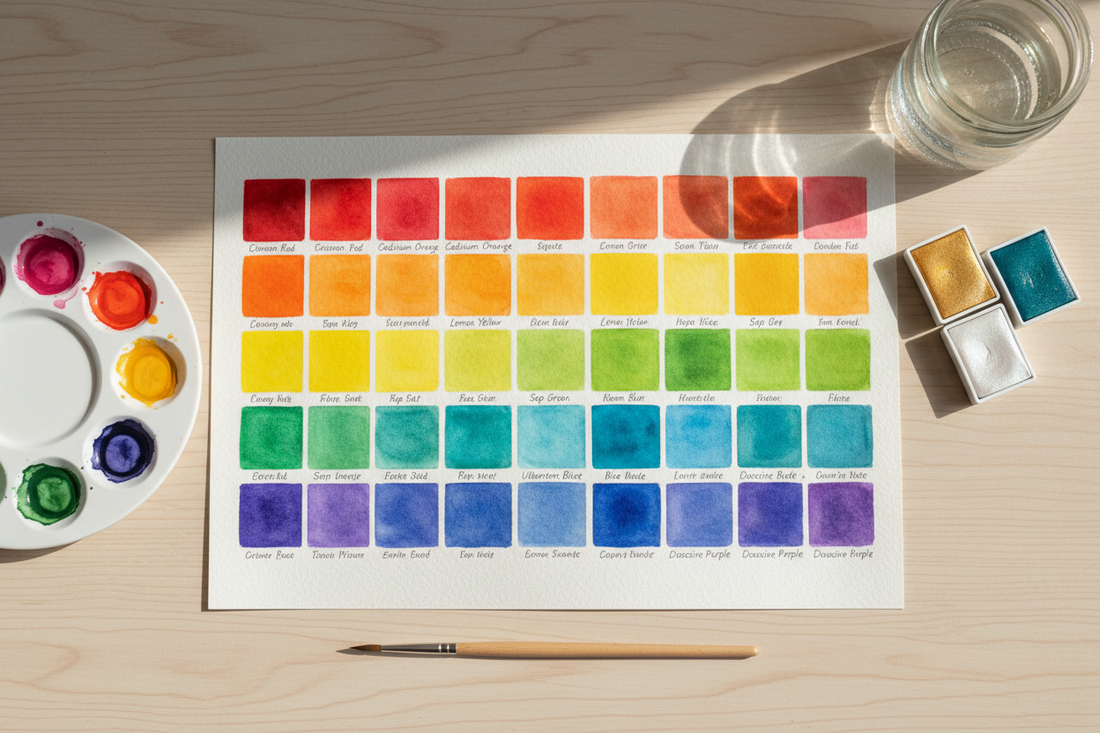 Watercolor Swatching: Build a Color Chart You Will Actually Use