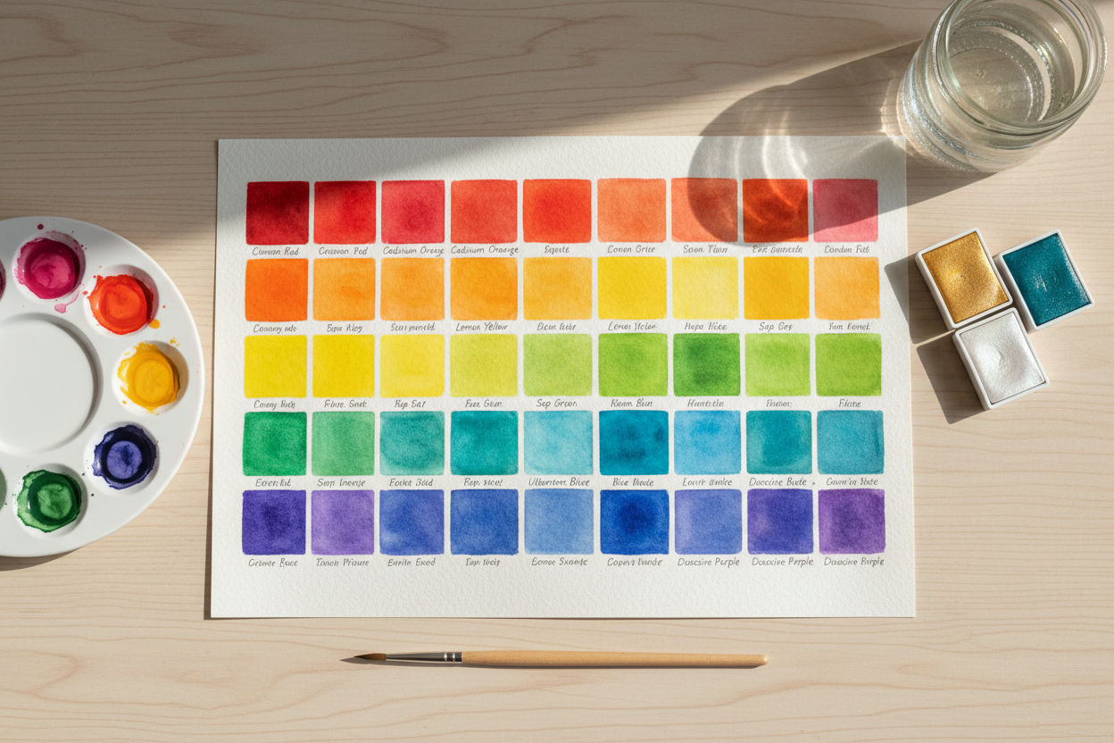 Watercolor Swatching: Build a Color Chart You Will Actually Use
