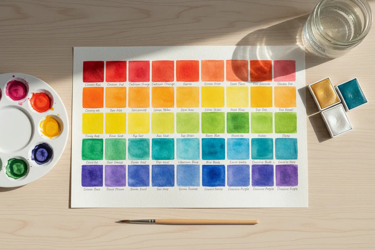 Watercolor Swatching: Build a Color Chart You Will Actually Use