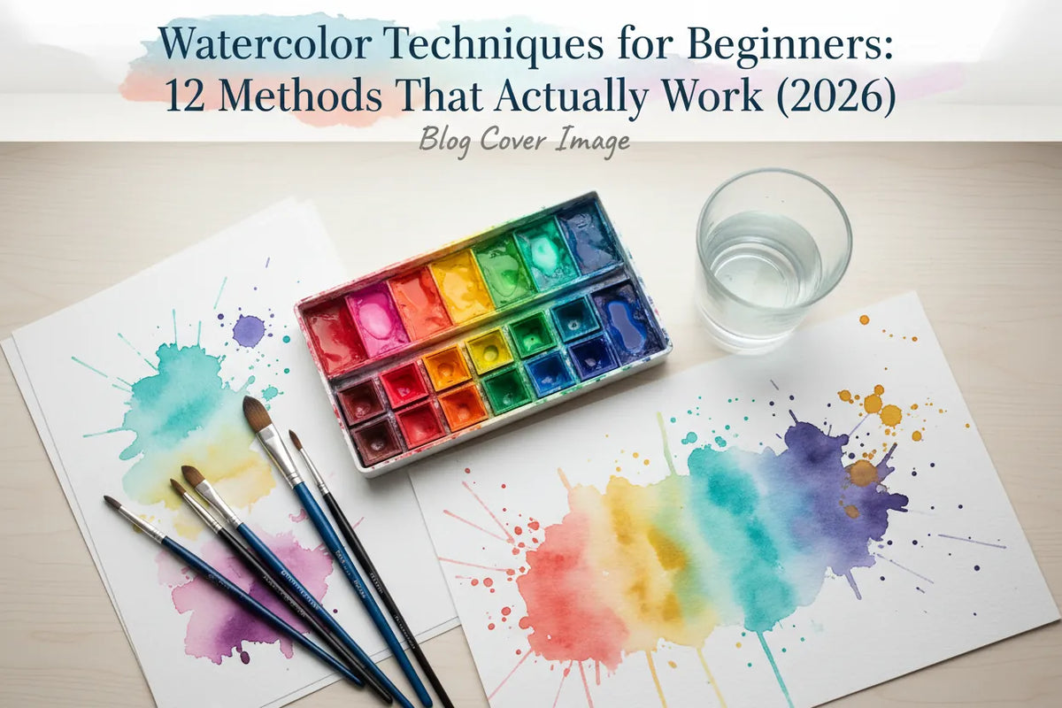 12 Watercolor Techniques for Beginners: Easy Methods in the Right Order