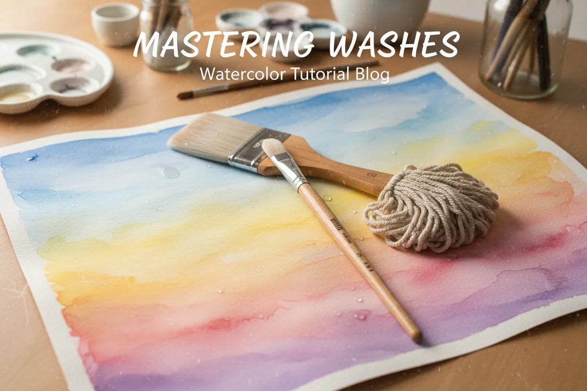Watercolor Wash Brush: Flat Washes, Skies, and When a Mop Is Better