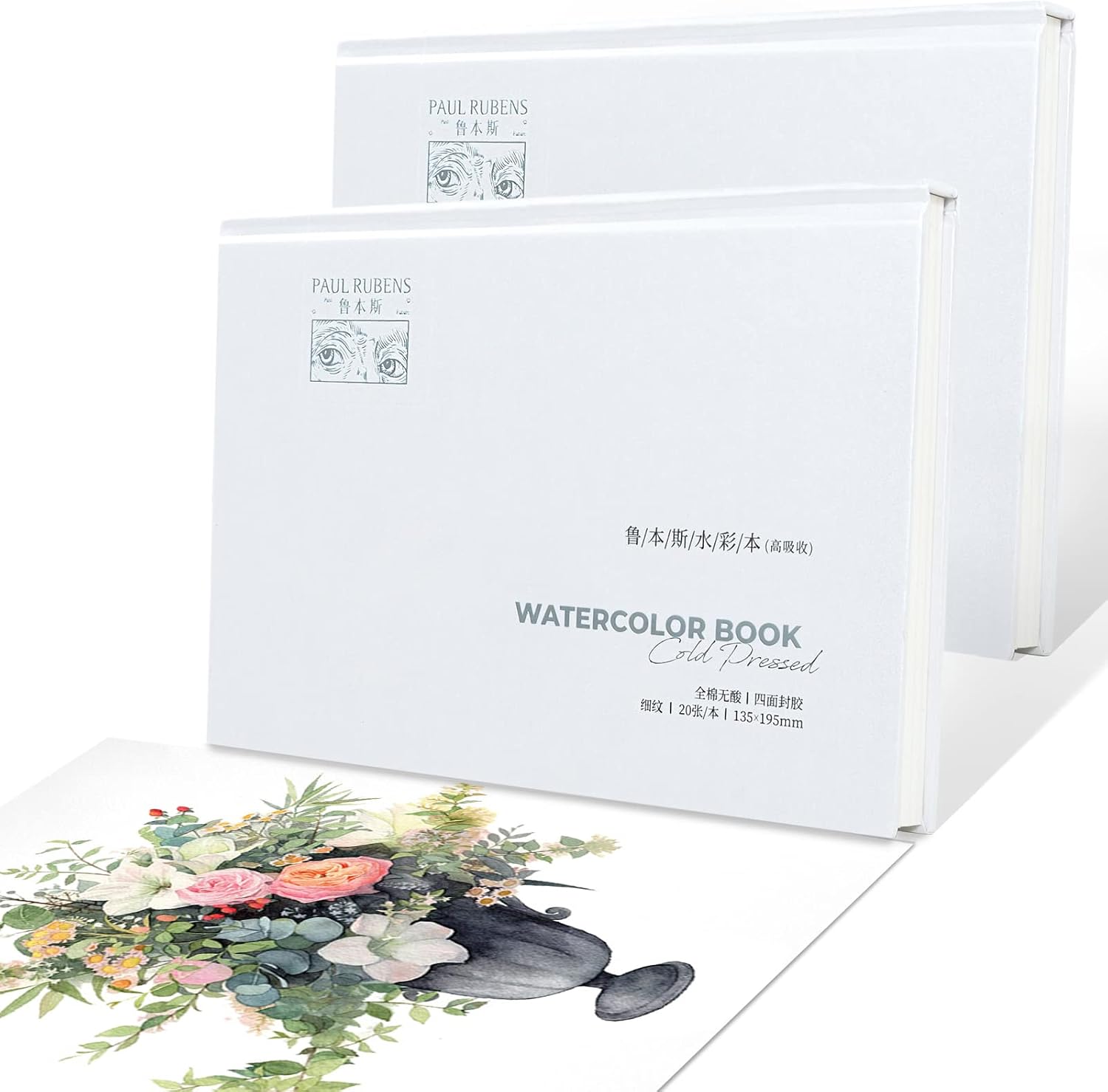 Paul Rubens Cold Press Watercolor Paper 40 Sheets 100 Cotton