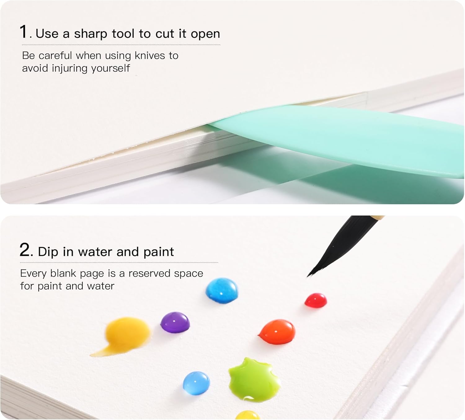 US Fulfillment - Paul Rubens Watercolor Paper Block 5.3x7.6in / 10.6x 14.5in  16K / 32K - Hot / Cold Pressed Press 20 Sheets 14