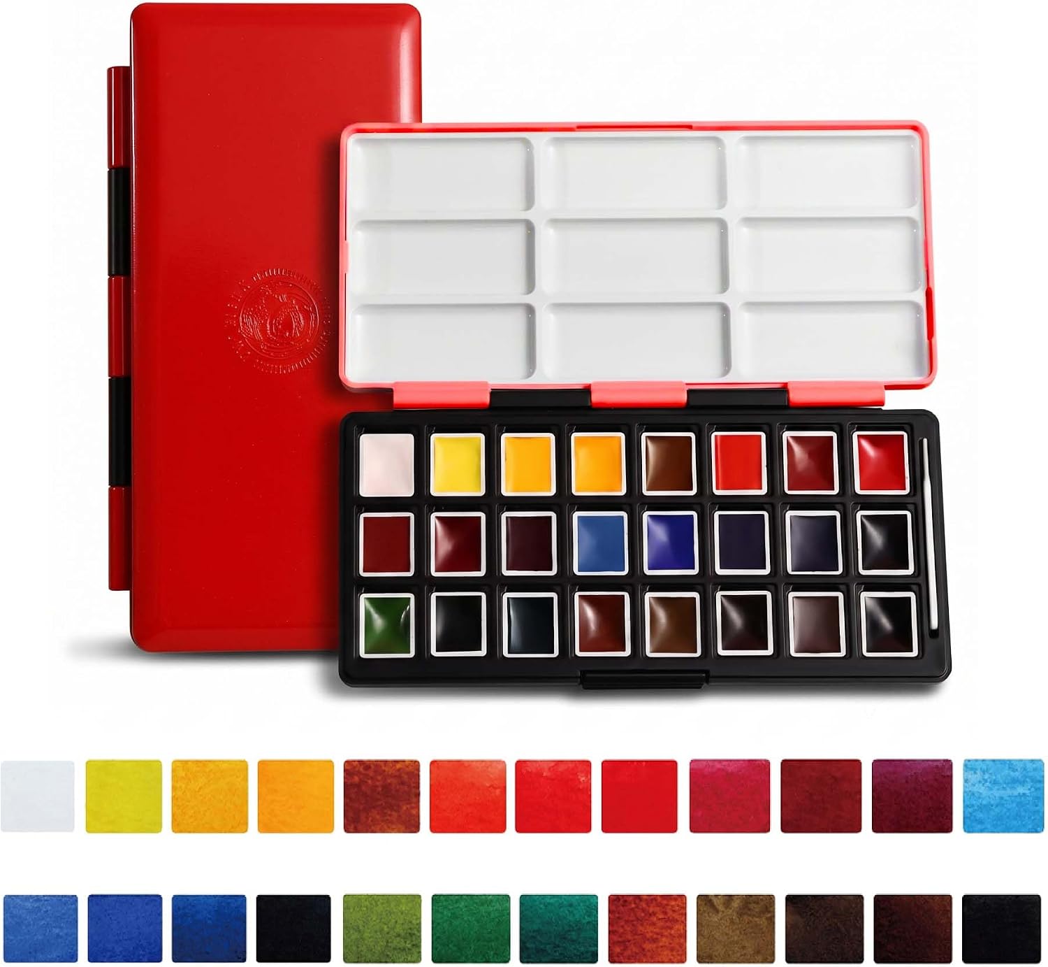 US Fulfillment - Paul Rubens Watercolor Paint Set 24 Vivid Colors