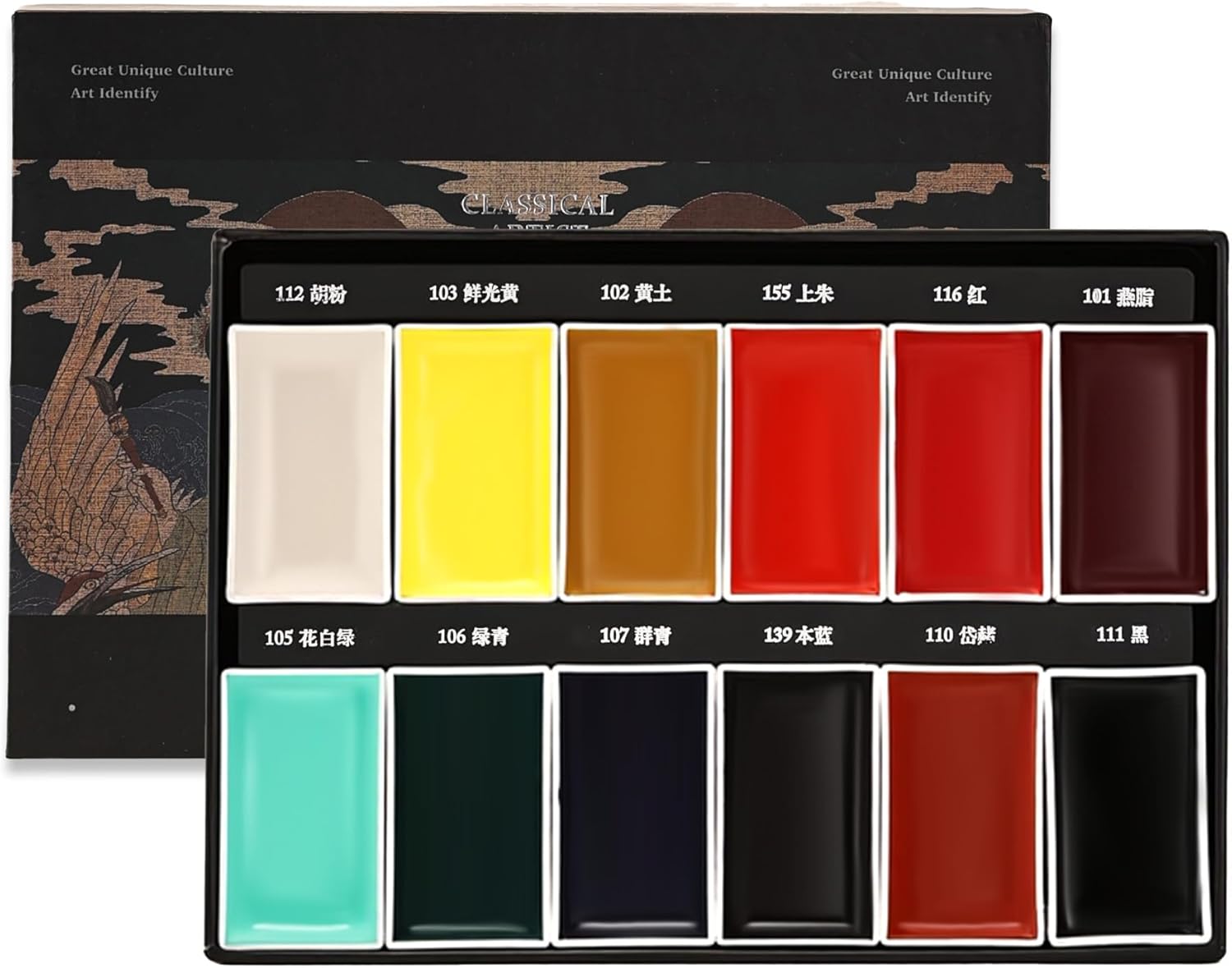 US Fulfillment - rubens Professional Watercolor Paint Set & Paper Block - 6 / 12 / 24 / 36 / 48 / 60 / 72 Colors - Metallic & Solid Pigment - Cotton Watercolor Paper Sketchbook - All Variations