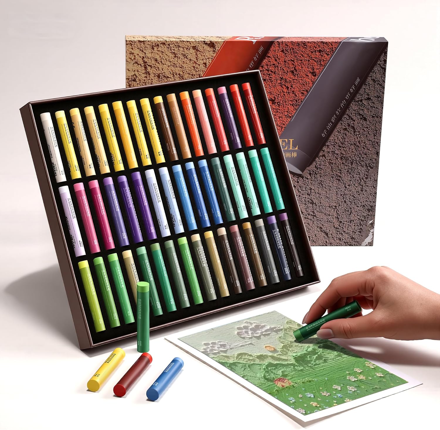 US Fulfillment - Paul Rubens Soft Oil Pastels Set 24 / 36 / 48 Basic Colors & 24 / 48 Morandi Colors Creamy Texture for Drawi