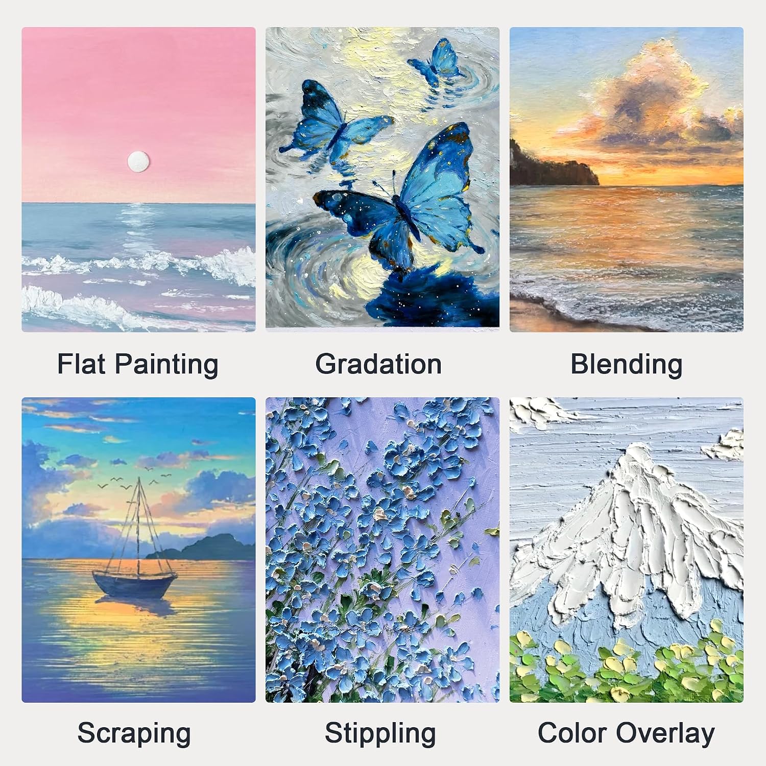 US Fulfillment - Paul Rubens Oil Pastels Set of 36 Muted Gray Colors, Creamy & Blendable