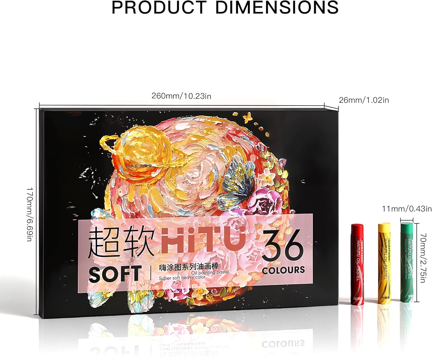 US Fulfillment - rubens Soft Oil Pastels Set ( 24 / 36 /48 colors )  (24 / 36 / 48 Macaron Colors), Creamy Texture Oil Pastelss for Drawing. Blending, Dreamy Art Supplies Gift for Adult, Beginners, Artists