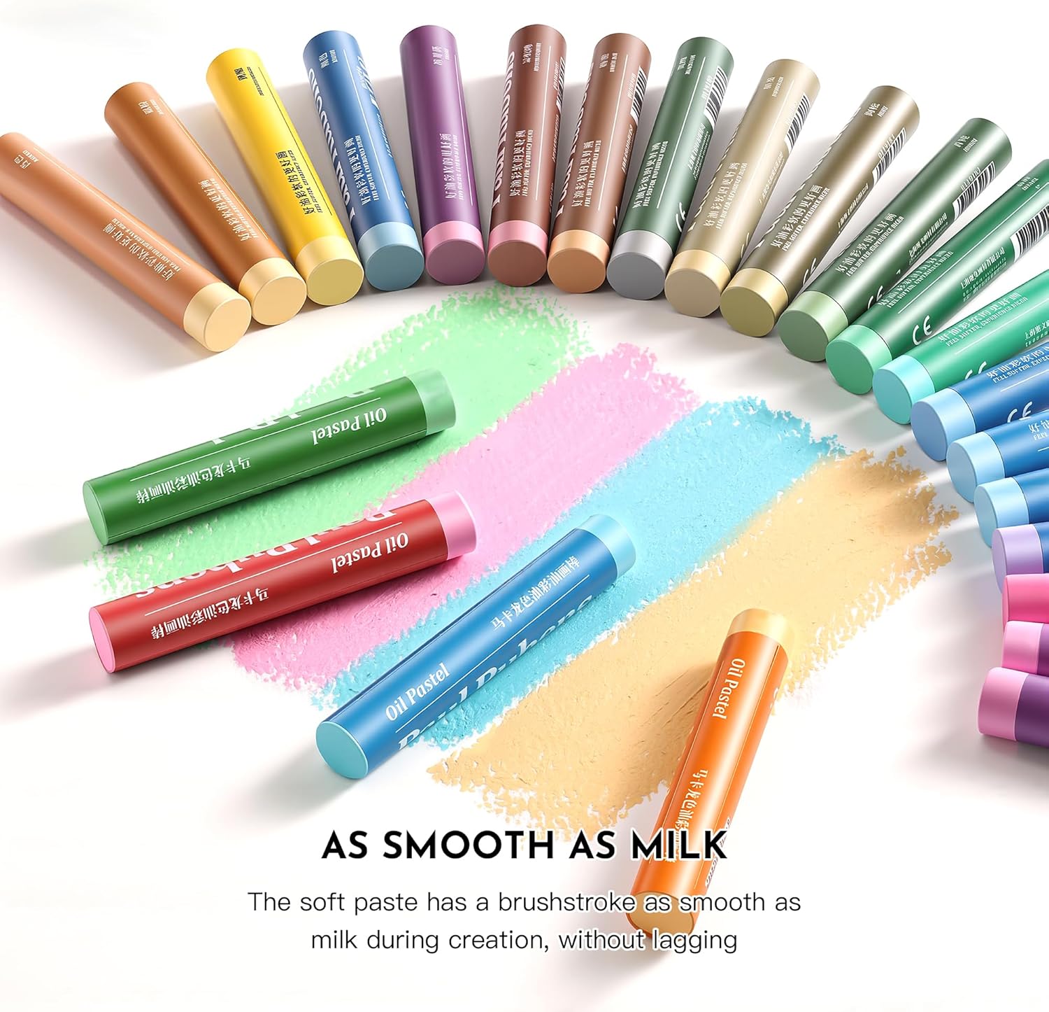 US Fulfillment - Paul Rubens Soft Oil Pastels Set 24 / 36 / 48 Basic Colors & 24 / 48 Morandi Colors Creamy Texture for Drawi