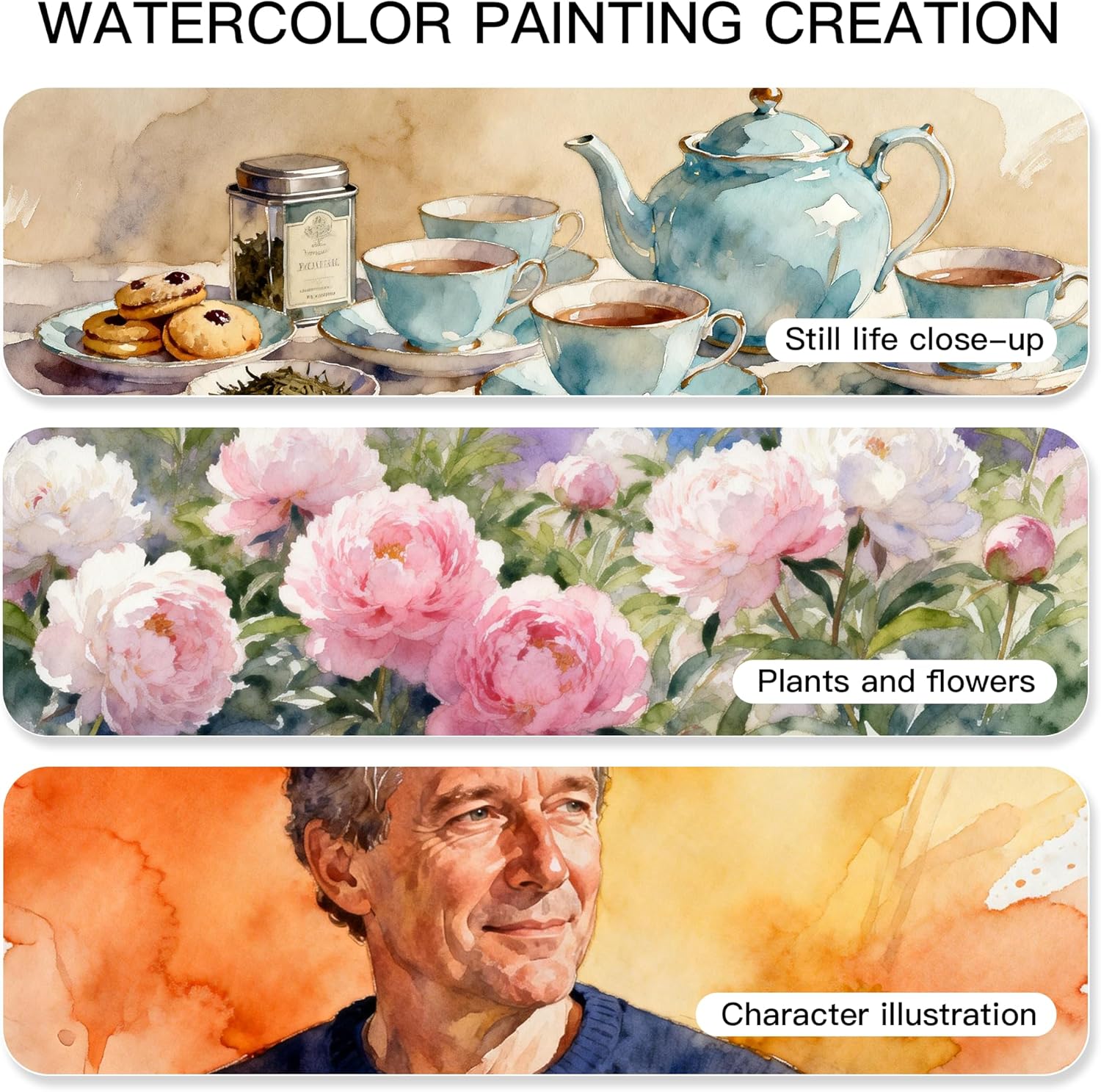 US Fulfillment - Paul Rubens Watercolor Paper Block 5.3x7.6in / 10.6x 14.5in  16K / 32K - Hot / Cold Pressed Press 20 Sheets 14