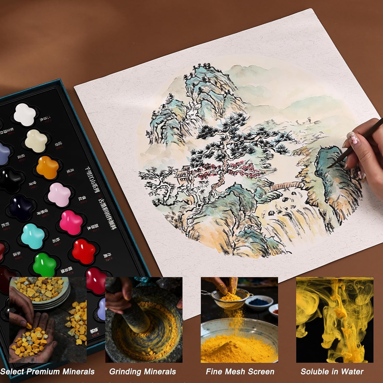 US Fulfillment - rubens Watercolor Paint Set 24 / 48 Color ( Style I / II / III / IV / IX / X ), Professional Pigment-Rich Water Colors for Adults, Premium Art Supplies Kit, Gift for Artists, Beginners & Students