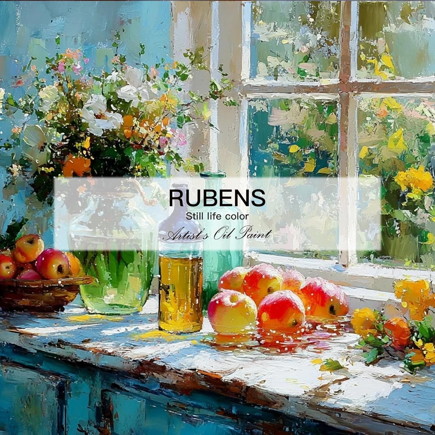 US Fulfillment - rubens Artist Oil Paint Set 10 Colors, 40ml Large Capacity Tubes Oil Color Paint for Canvas, Professional Oil Painting Colors, Landscape / Standard / Portrait /  Still Life Colors Oil Based Paint Supplies for Artists, Beginners