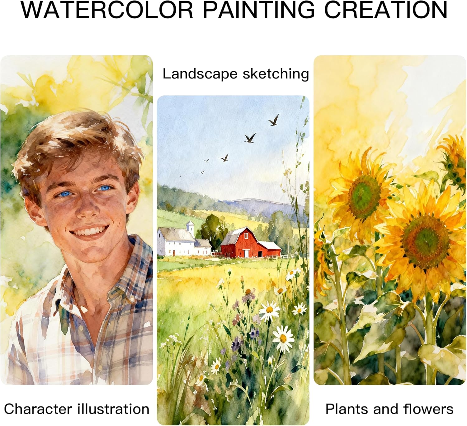 US Fulfillment - Paul Rubens Watercolor Paper Block 5.3x7.6in / 10.6x 14.5in  16K / 32K - Hot / Cold Pressed Press 20 Sheets 14