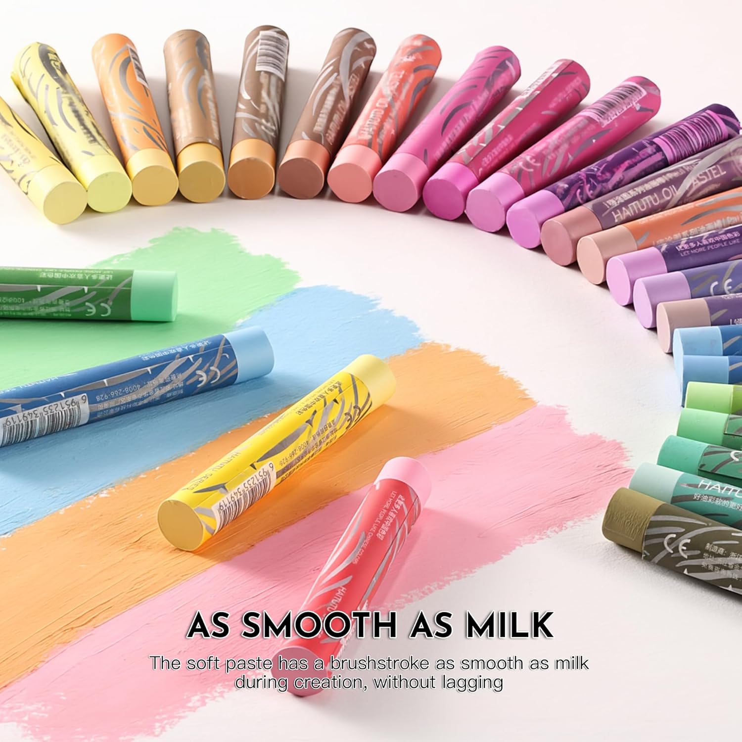 US Fulfillment - rubens Soft Oil Pastels Set ( 24 / 36 /48 colors )  (24 / 36 / 48 Macaron Colors), Creamy Texture Oil Pastelss for Drawing. Blending, Dreamy Art Supplies Gift for Adult, Beginners, Artists